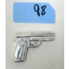 Image 1 : 2 Oz .999 Silver 2D Revolver Pistol Bar 