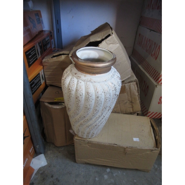 10 New Assorted Glazed Pottery Vases
