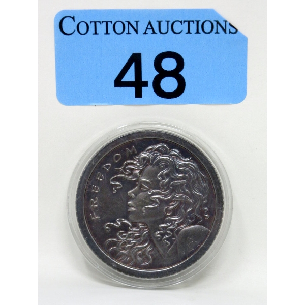 1 Oz .999 Silver 2013 FREEDOM Girl Round 
