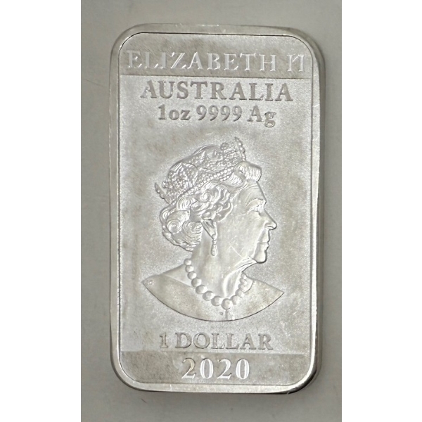 1 Oz .9999 Silver 2020 Year of the Dragon Legal Tender Coin 