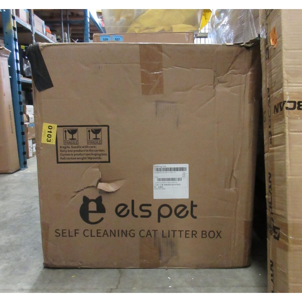 Els Pet Self-Cleaning Litter Box in Box