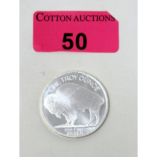 1 Oz .999 Silver 2-Sided Art Round 
