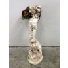 Image 2 : 24" Glazed Ceramic Flower Girl Statue