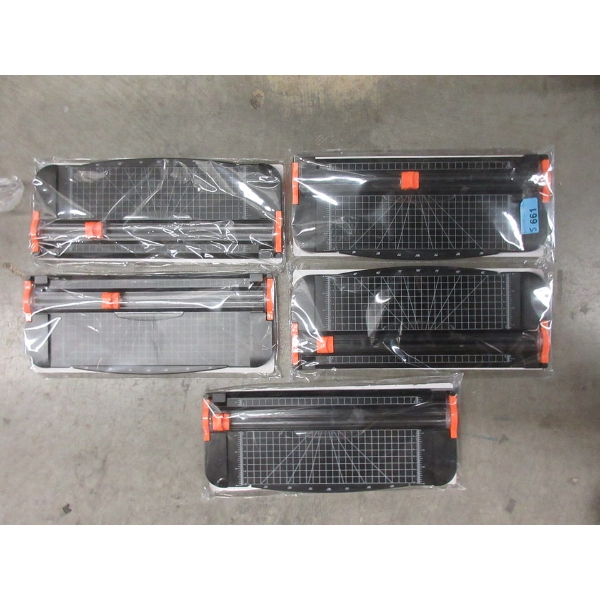 5 New 12 Sheet Paper Cutters 