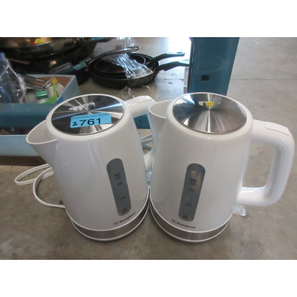 2 Westinghouse Cordless Electric Kettles - No Boxes