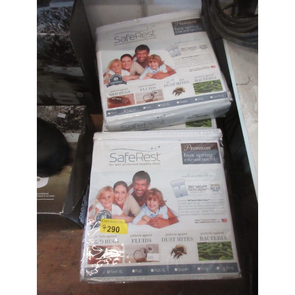 7 New Safe Rest Twin XL Box Spring Encasements