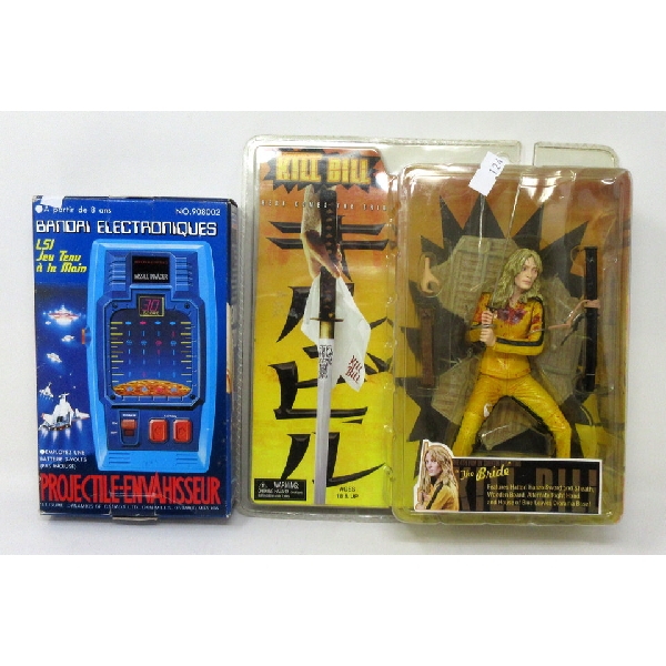 Kill Bill Action Figure & Bandai Missile Invader Game