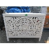 Image 1 : White Jolie Carved Front Accent Chest