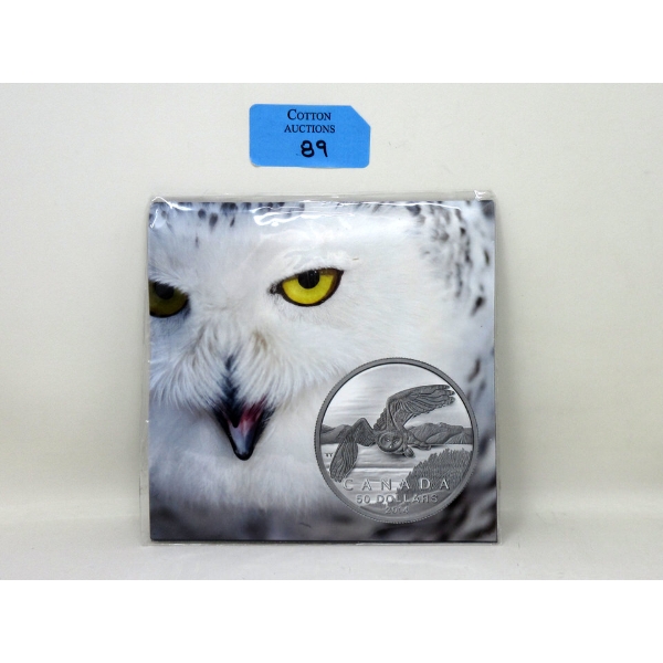 15.87 Gram .9999 Silver Snowy Owl $50 Coin 