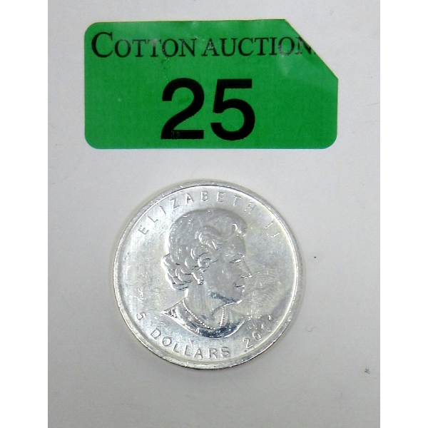 1 Oz .9999 Silver 2011 Maple Leaf Coin 