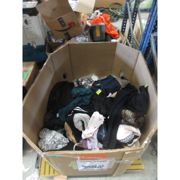 Skid of Overstock & Customer Return Clothing - As Is