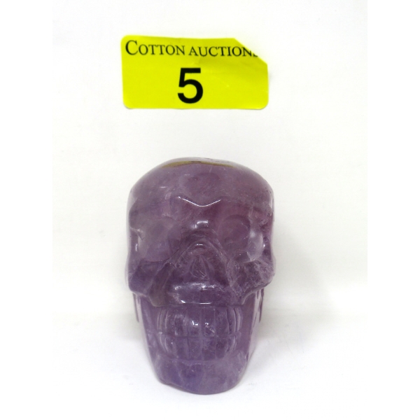 320 Gram 3D Amethyst Gemstone Skull