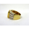 Image 3 : New Sterling Silver Yellow CZ Dinner Ring - Size 7