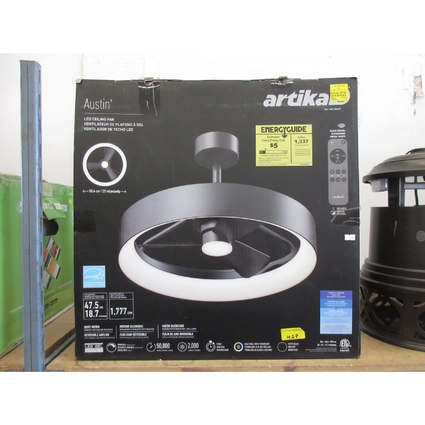 Artika "Auston" LED Ceiling Fan/Light Fixture