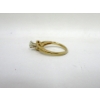 Image 2 : Estate 14KT Yellow Gold Ladies Diamond Engagement Ring 