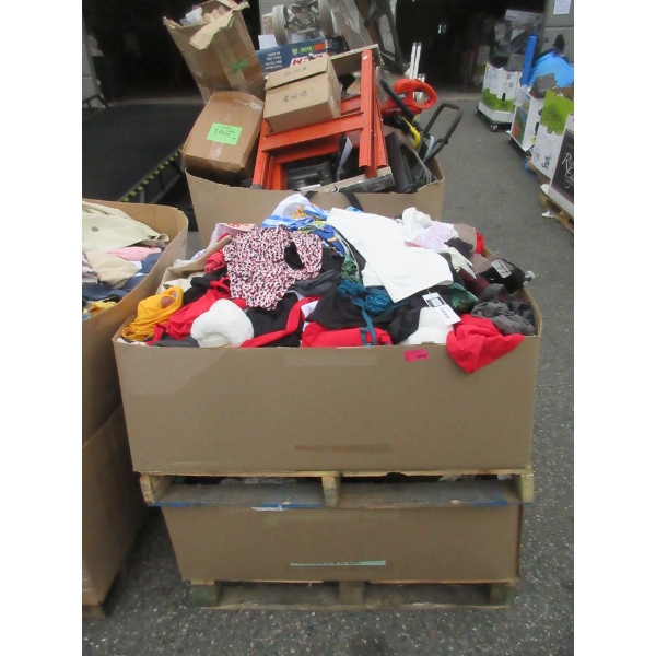 2 Short Skids of Clothing & Soft Household Goods