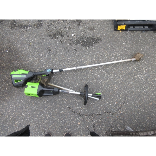 2 Greenworks Pro String Trimmers - No Batteries