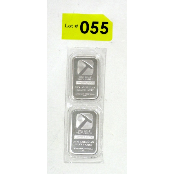 Uncut 2 x 1/2 Oz .999 Silver NWTM Bars 