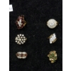 Image 2 : 12 New Electroplated Gold Rings - Gold Plated