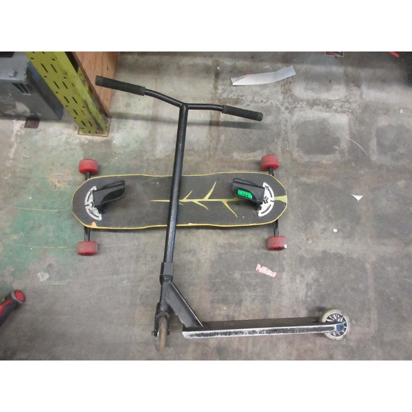 Kick Scooter & Freebord Skateboard - Preowned