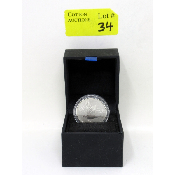 7.96 Gram .9999 Silver Canada Goose $20 Coin 