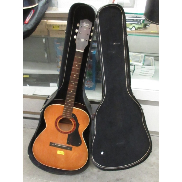 Stella Acoustic Guitar in Case - Steel Reinforced Neck