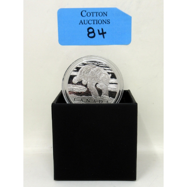 15.87 Gram .9999 Silver Polar Bear $50 Coin 