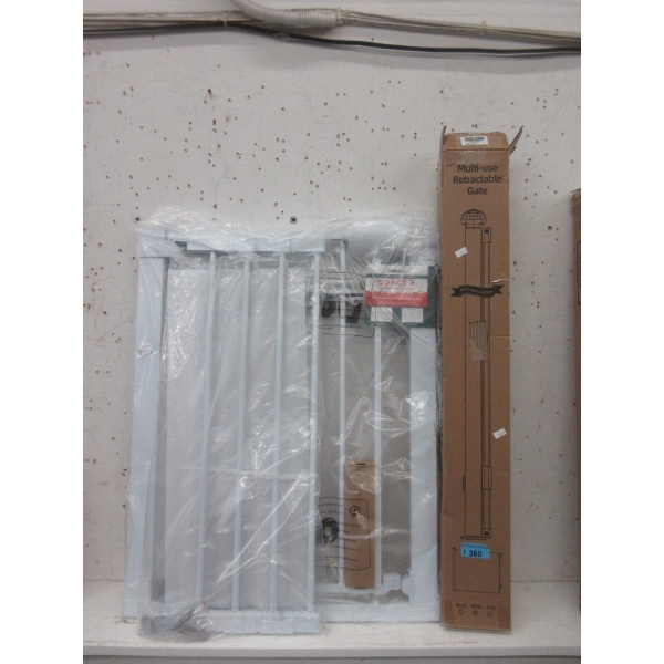 Retractable Gate and Metal Baby/Pet Gate