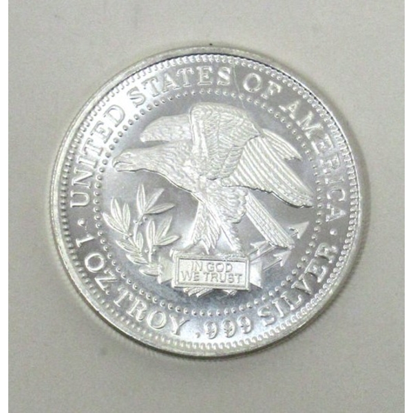 1 Oz .999 Silver Eagle USA Silver Trade Unit Round 