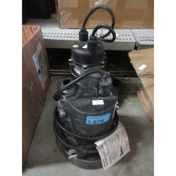 2 Utility Pumps - 1 Simer & 1 Burcam - Pre Owned