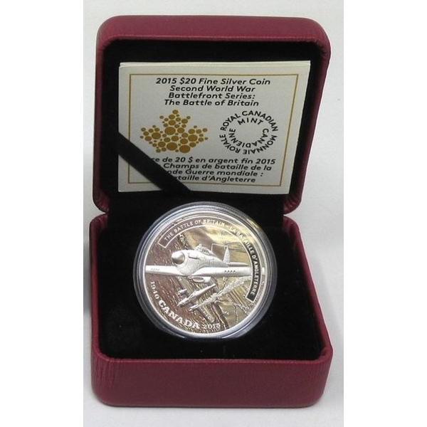 2015 .9999 Silver 1 Oz Battle of Britain Coin 