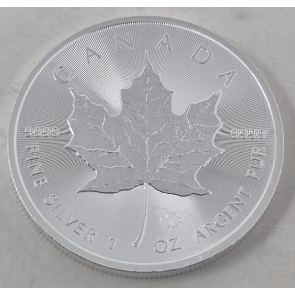 1 Oz .9999 Silver 2020 Canada Maple Leaf Coin 