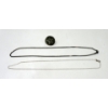 Image 1 : Two 18" Sterling Silver Chains & 1 Cufflink