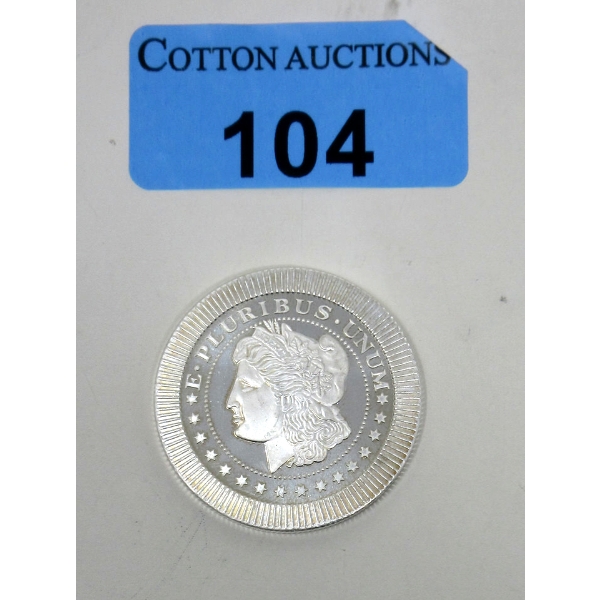 1 Oz .999 Silver E.Pluribus.Unum Round 
