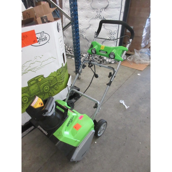 Greenworks Electric Snow Thrower - Customer Return