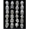 Image 1 : 24 New Metal Biker Style Rings - Assorted Sizes