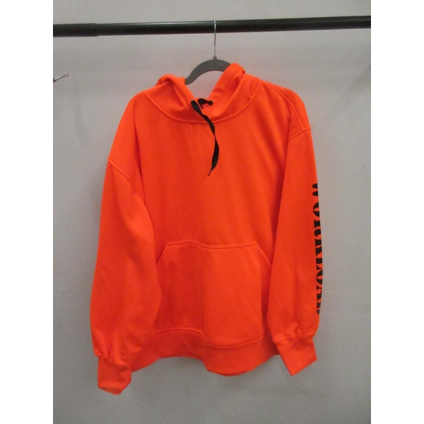 4 New Orange "Work Load" Hoodies - Assorted Sizes