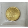 Image 1 : 1/10 Oz .9999 Fine Gold 2017 Canada Maple Leaf Coin 