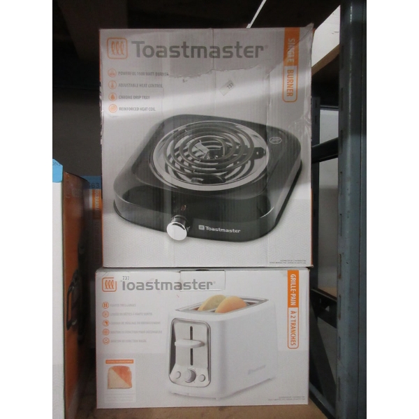 Toastmaster Burner & White 2-Slice Toaster