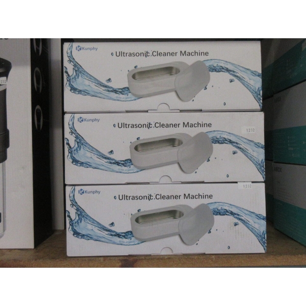 3 New Ultrasonic Jewelry & Glasses Cleaners