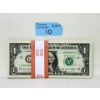 Image 1 : 50 x $1 USD Uncirculated Sequential Numbered Federal Reserve Bundle 