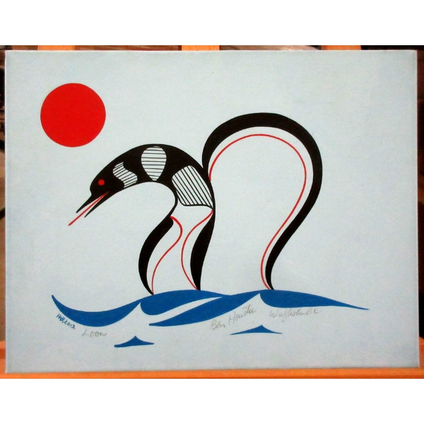 Original Ben Houstie Painting - "Loon"