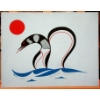 Image 1 : Original Ben Houstie Painting - "Loon"