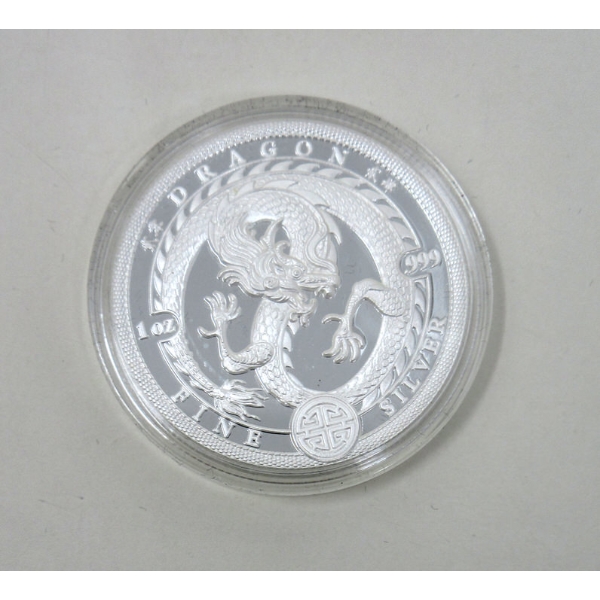 1 Oz .999 Silver 2024 Dragon Round 