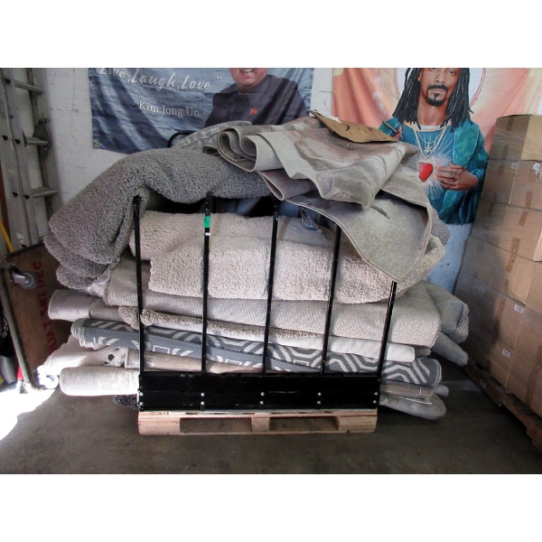 Skid of Assorted  Customer Return Carpets - As Is