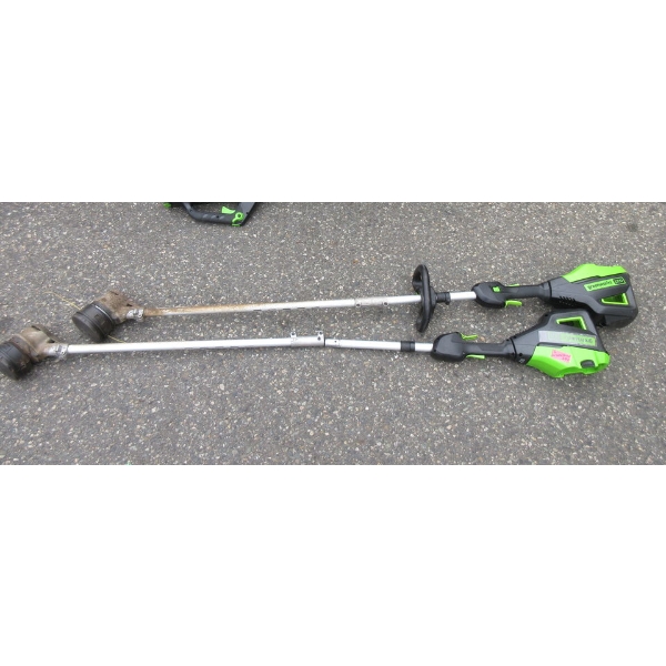 2 Greenworks Pro String Trimmers