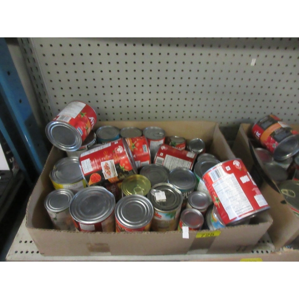 Box of Assorted Canned Food - Dented Cans	