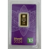 Image 1 : 5 Gram TD 2024 Diwali .9999 Fine Gold Bar