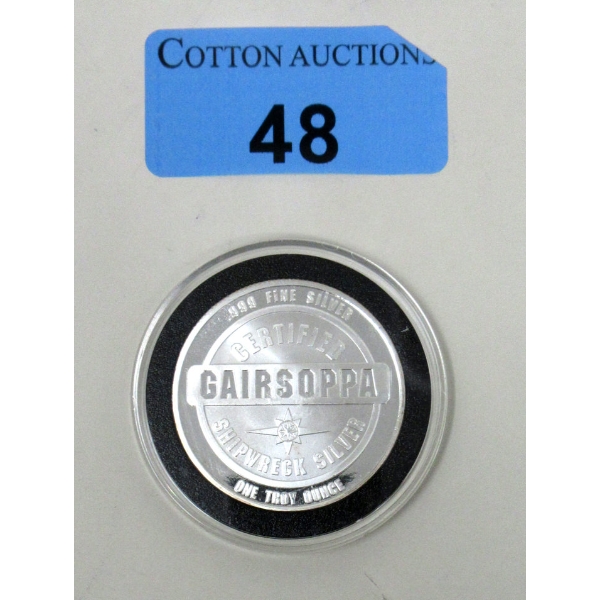 1 Oz .999 Silver SS Gairsoppa Shipwreck Silver Round 