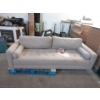 Image 1 : 87" Grey Fabric Upholstered Sofa